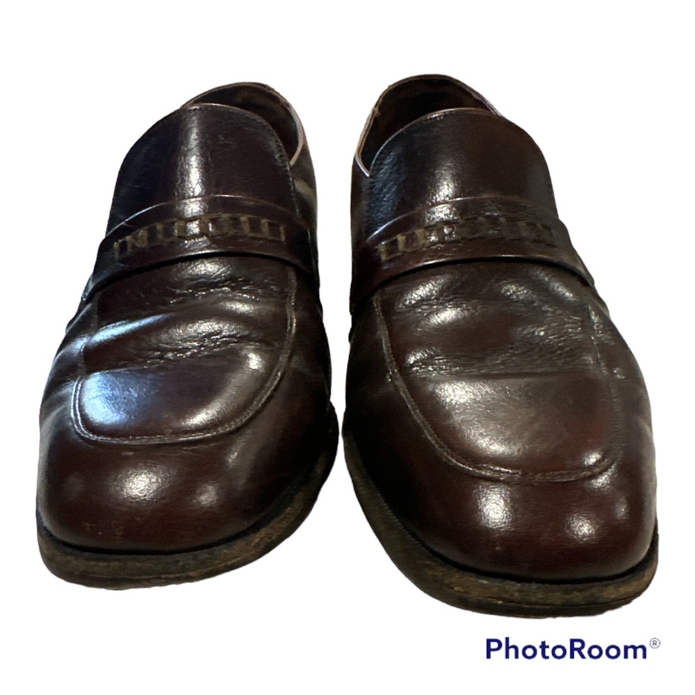 Florsheim Men's Brown Dress Casual Shoes Leather Slip On Loafer 10-10.5 D